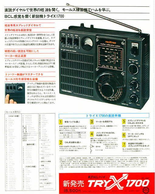 東芝ラジオ　RP-1700F東芝ラジオ